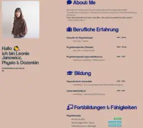 Webseite: Leonie Janowicz